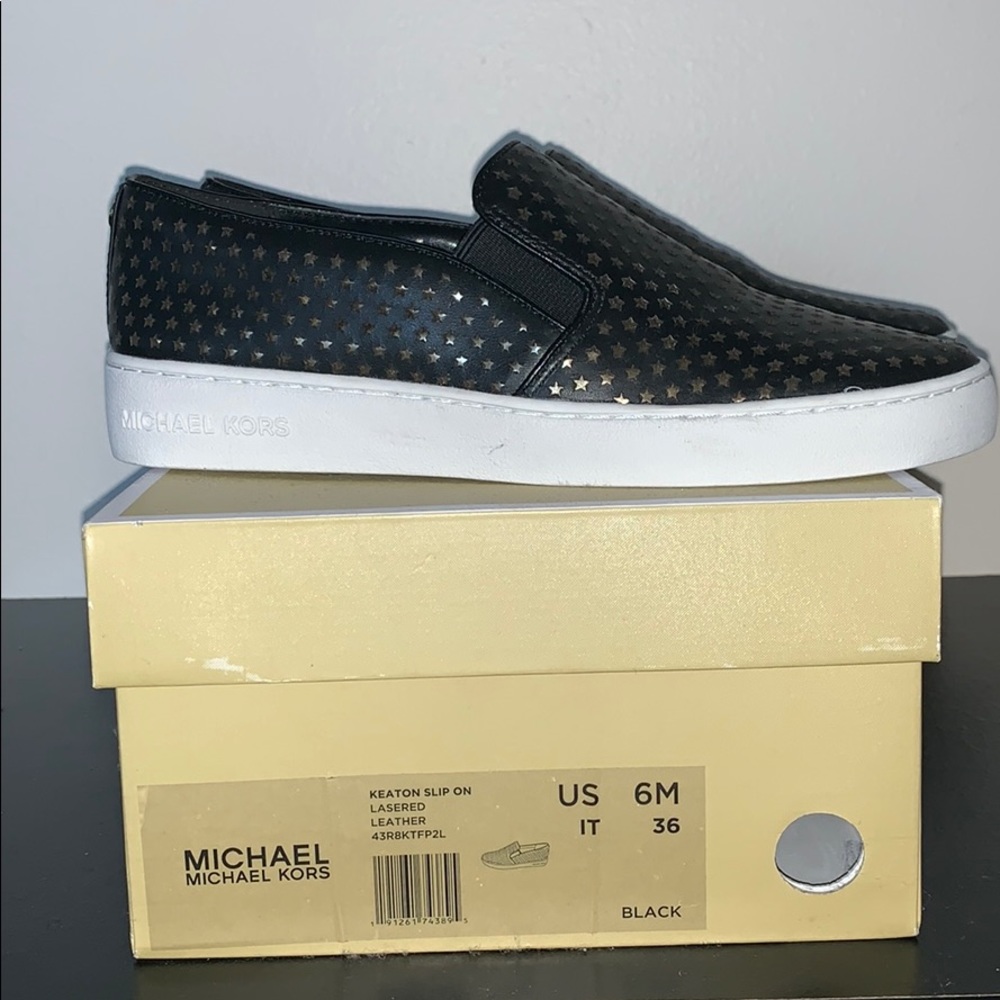 NWT Black and gold MK sneakers